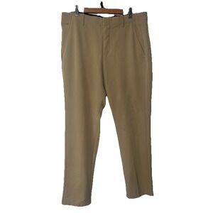 Nike Golf Mens Size 34x30(29)Dri Fit Khaki‎ Tan Polyester Spandex Pants